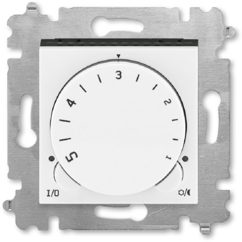 Терморегулятор механический с датчиком без рамки ABB EPJ Levit 0С +45С белый/дымчатый черный картинка